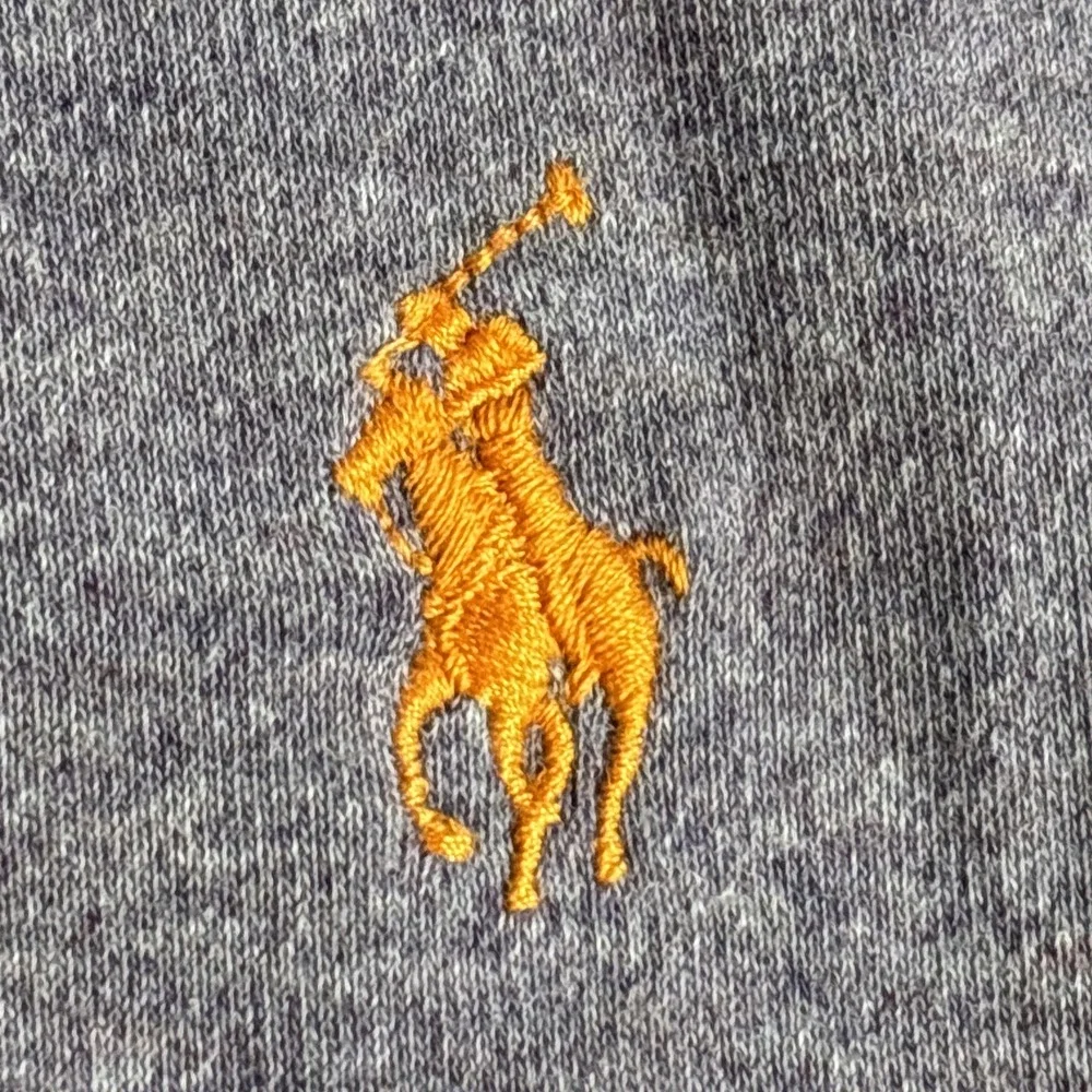 Polo Ralph Lauren Men's Large Purple‎ Cotton Sort Sleeve Polo with Orange Pony